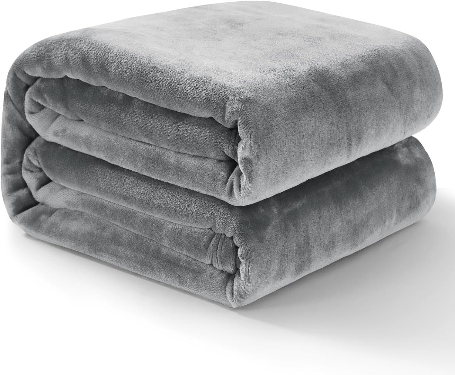 Kathy Ireland Flannel Solid Microplush Bed Blankets